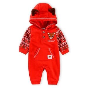 Christmas Deer Onesie Baby Festive Rudolph  6M